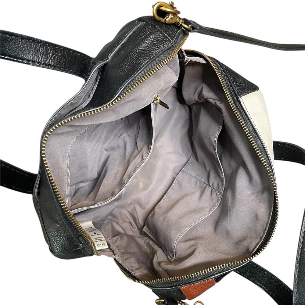 Fossil Tri-Color Patchwork 2-way Convertible Satc… - image 11